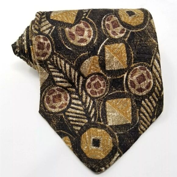 Robert Talbott Nordstrom Golden Leaf Necktie - Picture 1 of 6